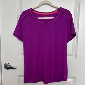 Purple Champion Short-Sleeve Womens Top